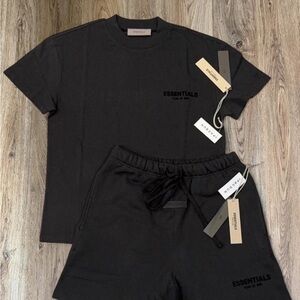 Fear of God Essentials Black and Tee Set